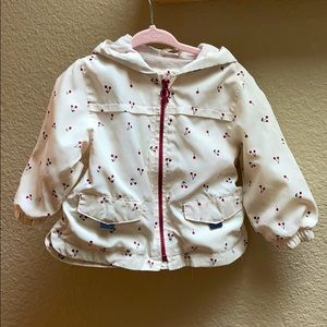 Zara baby girls cherry print windbreak jacket
